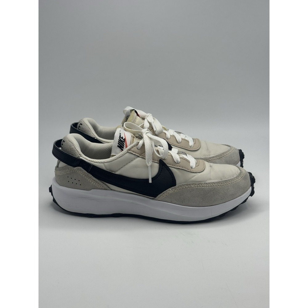 Nike Waffle Debut Women's Lace-Up Sneakers, Sanddrift/Black DH9523-102 Size 7.5